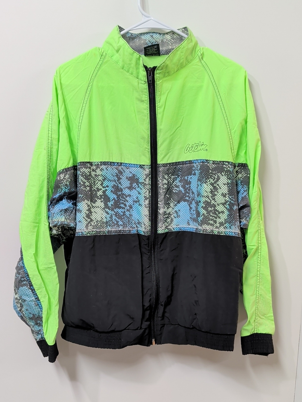 Vintage Bitchin 80s/90s Colorblock Surf Streetwear Zip Windbreaker Jacket